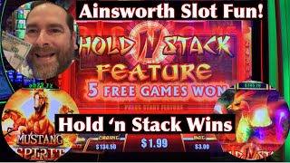 New Slots From Ainsworth At The Local  Winning on Treasure Spirits  Phoenix and Mustang Spirit [upl. by Lennaj524]