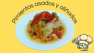 Pimientos asados aliñados Un acompañamiento ligero y digestivo [upl. by Yngad]