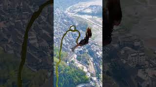 bungee jumping high altitude challenge bungee jumpingshortsvlog travel [upl. by Eirrot]