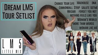 Dream LM5 Tour Setlist  ASKELISE  Elise Wheeler [upl. by Einned]