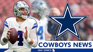 LATEST Dak Prescott Contract Update Cowboys Injury News On Brandin Cooks  Practice Squad Finalized [upl. by Sim565]