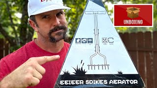 Unboxing amp Setup of the EEIEER Lawn Aerator Spikes Aerating Tool [upl. by Peisch168]