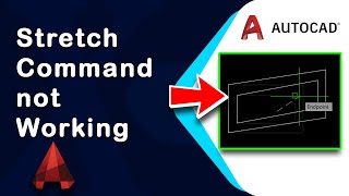 Why stretch command not working in AutoCAD [upl. by Eesdnyl629]