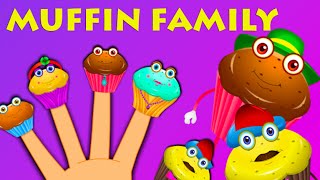 Muffin Finger Family And More  Nursery Rhymes For Children [upl. by Hplodnar]