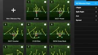 iPad V30  Show Player Names on PDF Playbooks  Tackle Football Playmaker iPad App [upl. by Arahset]