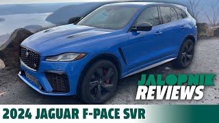 2024 Jaguar FPACE SVR  Jalopnik Reviews [upl. by Nylirek]