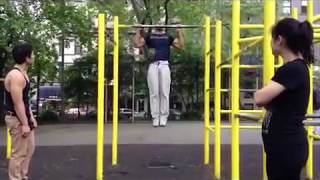 MANHATTAN EXTREME PULLUPSMUSCLE UPS 70 REPS [upl. by Leclair481]