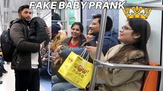 Fake Baby Prank In Metro 2023  KAMLESH BHANDARI [upl. by Kazimir799]