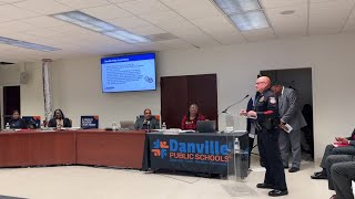 Danville Police Department addresses school board [upl. by Aznecniv]