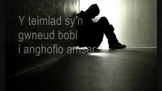 Y Teimlad lyrics Welsh amp English by Datblygu [upl. by Atsedom]