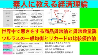 素人に教える経済理論「商品貨幣論 ワルラスの一般均衡とリカードの比較優位論」 [upl. by Ynnor953]