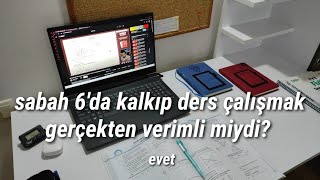 SABAH 6da KALKTIM ve 9 SAAT DERS ÇALIŞTIM  yks2025 mezun [upl. by Danell]