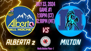 Game 1  Team Alberta 2 vs Milton Mustangs ON [upl. by Nytsirc]