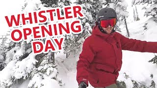 Whistler Opening Day 2017 Vlog [upl. by Ailedamla]