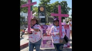 Marcha 25N Familias víctimas de feminicidio exigen justicia [upl. by Ibok285]