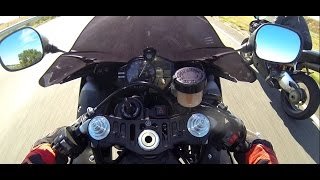 Ducati 1098S Vs Yamaha R1 Rolling Start [upl. by Ssilem273]