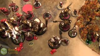 Menoth vs Khador Warmachine Battle Report  Warmachine League Season 3 Ep 19 [upl. by Arhsub4]