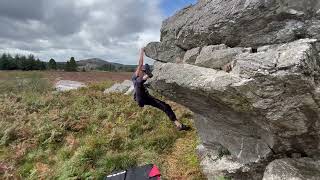 Bouldering on Le Roch Cléguer Bretagne [upl. by Wycoff996]