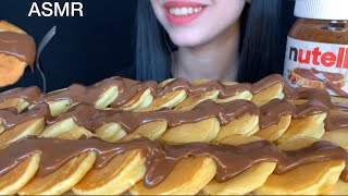 ASMR Pancakes amp Nutella  MUKBANG Eating Sounds [upl. by Gabriel]