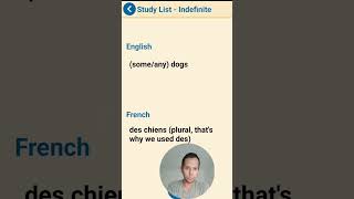 Indefinitearticle💡 Frenchlearn🇫🇷 Oneminute1️⃣ Beginners👨 without teacher🤓 [upl. by Hurleigh]