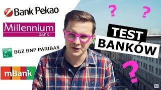 KTÓRY BANK LEPSZY  MBANK PEKAO MILLENIUM BGŻ BNP PARIBAS 2 [upl. by Eimareg688]