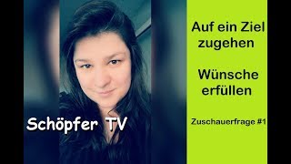 Dein Ziel erreichen Schöpferkraft umsetzen auf ein Ziel zugehen Zuschauerfrage 1 [upl. by Sig141]