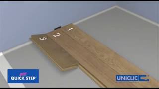 How to install Quick Step laminate flooring planks [upl. by Kcirdorb]