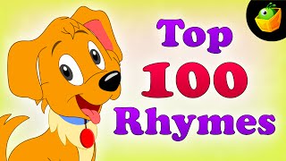 Top 100 Hit Songs  English Nursery Rhymes  Collection Of Animated Rhymes For Kids [upl. by Tohcnarf525]