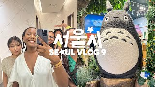 서울 시 SEOUL VLOG 9 ★ Barbecue ★ Lotte World Mall ★ Cute Coffee ★ Goodbye [upl. by Hayyim]