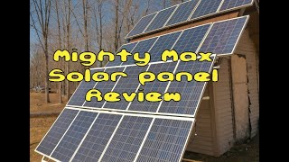 Mighty Max polycrystalline solar panel review [upl. by Llevert]