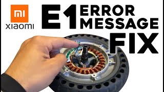 Xiaomi Electric Scooter E1 Motor Error Fix [upl. by Teressa]