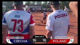 CZECHIA vs POLAND  Mölkky European Championship 2024 Nations Cup Semifinal [upl. by Ahsikin]