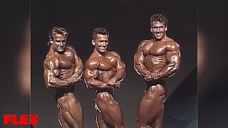 Lee Labrada vs Bob Paris vs Francis Benfatto  PreJudging  Mr Olympia 1991 [upl. by Nylirehs]