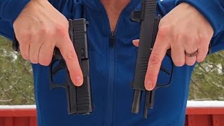 Glock 43X vs Sig Sauer P365XL Perspective from woman gun instructor [upl. by Ylecara771]