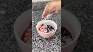 Acai Bowl at home Save this recipe for later 🥰 acai yummy yum breakfast strawberry acaibowl [upl. by Attah]