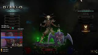 Diablo 3 Season 33 Mundunugu Spiritbarage Witch Doctor 150 rank 1 [upl. by Sew597]