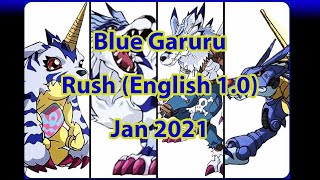 Blue Garurumon Rush  Digimon TCG English  Jan 2021 [upl. by Irrep]