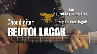 Kunci gitar Lagu aceh BEUTOI LAGAK  APACHE 13 chord dasar [upl. by Neih]