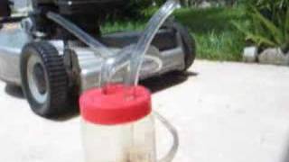 Lawn Mower Running on Vapors Only No Plasma No Steel Rod [upl. by Ornstead]