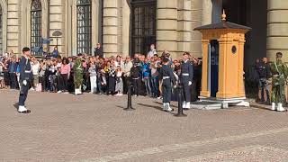 Changing of the Guard at Kungliga Slottet Stockholm 23092023 🇸🇪 [upl. by Obeng]