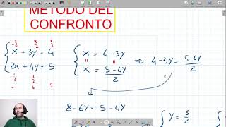 Sistemi lineari Metodo del confronto [upl. by Yaj]