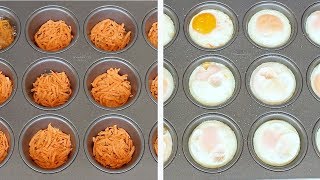 Sweet Potato Egg Cups [upl. by Sabas678]