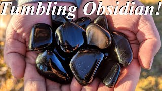 How to Tumble Obsidian in a Rotary Rock Tumbler A StepbyStep Guide from Start to Finish [upl. by Robin21]