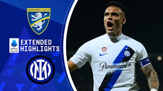 Frosinone vs Inter Extended Highlights  Serie A  CBS Sports Golazo [upl. by Lrak]