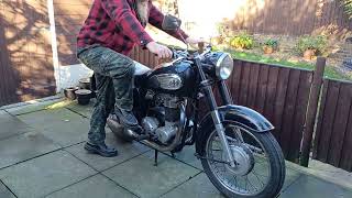 1962 AJS M16 Sceptre  Matchless G3 cold start [upl. by Cassey945]