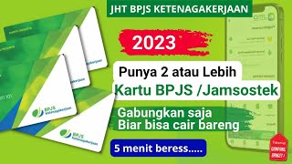 CARA MENGGABUNGKAN 2 KARTU BPJS KETENAGAKERJAANJAMSOSTEK AMALGAMASI  AGAR BISA CAIR BARENG [upl. by Wyatan93]