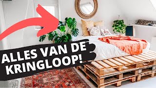 ROOM TOUR van mijn TWEEDEHANDS kamer  Alles van de Kringloop [upl. by Euqinemod]