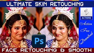 Ultimate Skin Retouching amp Smoothing  Bangla Photoshop Tutorial for Face Retouching amp smooth skin [upl. by Sanferd98]