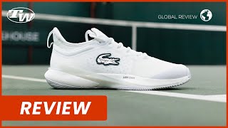 Lacoste AGLT 23 Lite Tennis Shoe Review  lightweight comfort on the court [upl. by Froehlich]