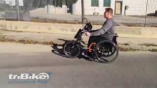 TriBike Wheelchair Handcycle  John Preston Healthcare [upl. by Orelle]